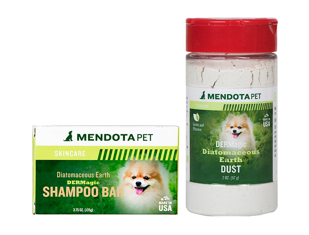Diatomaceous Earth Shampoo Bar and Sprinkler
