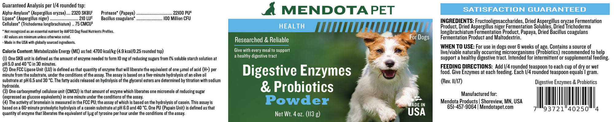 Digestive Enzymes & Probiotics - 4 oz.